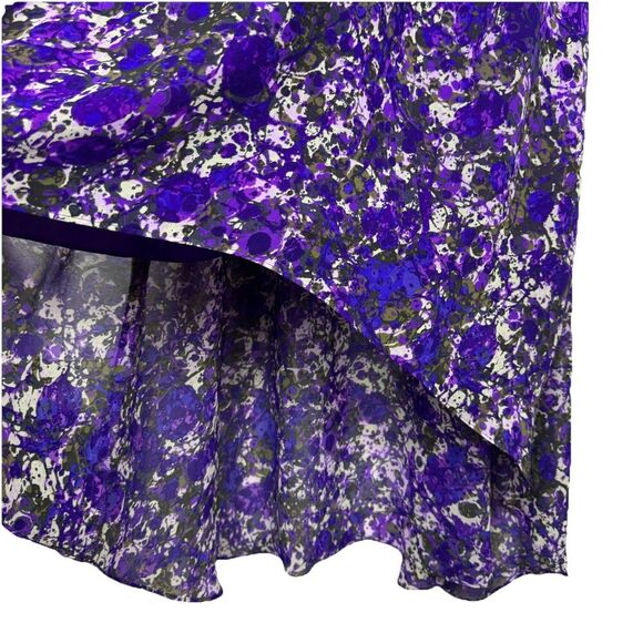 NWOT Coldwater Asymmetric Floral Maxi Dress Size 6 Watercolor Forest Fairy Y2K - Picture 6 of 11